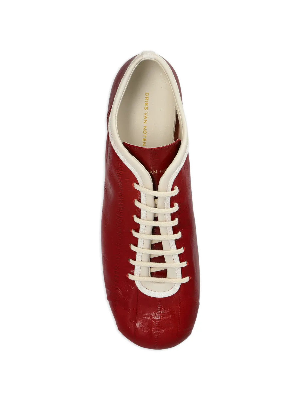 Red shoes, front view