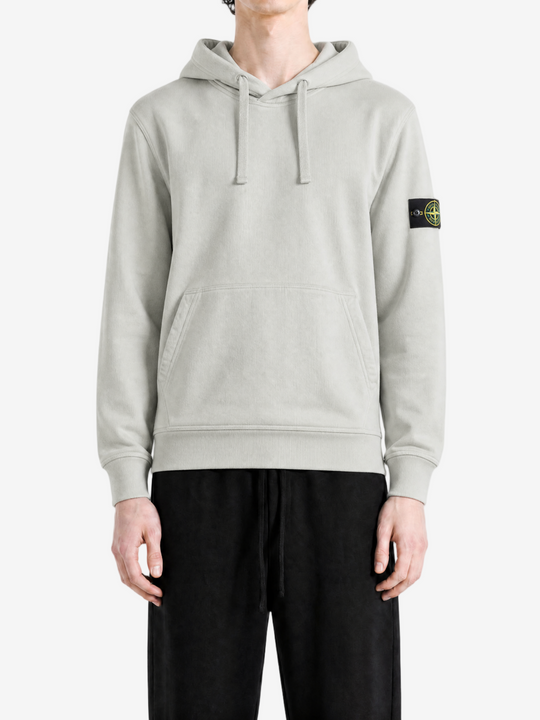 Grey hoodie, full body view