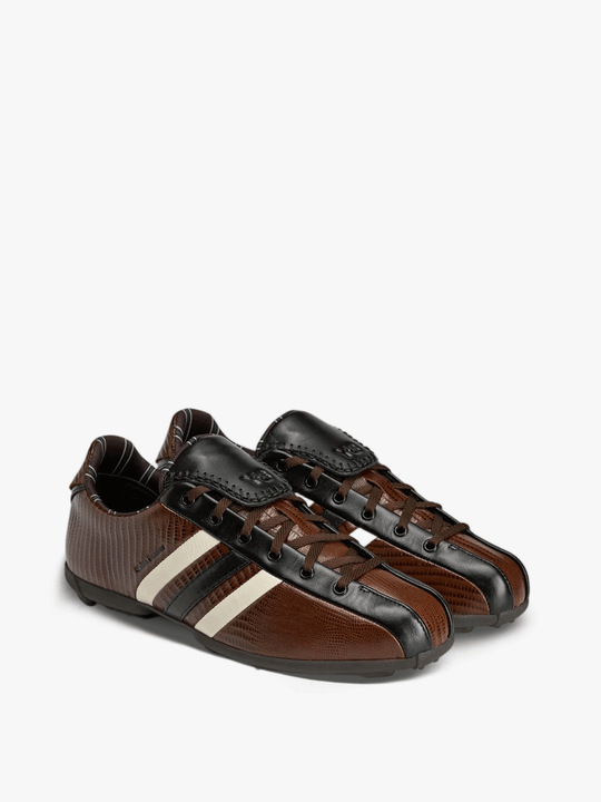 Brown shoes, front view