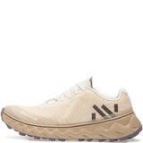 Tan shoes, side view