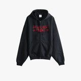 Black hoodie, front view