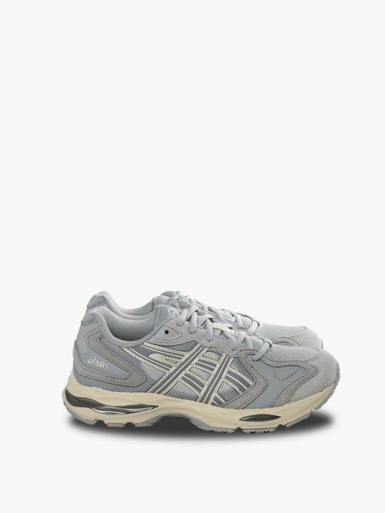 Grey sneakers, front view