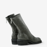 Grey boots, front view