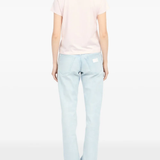 Pink t-shirt,ful body view