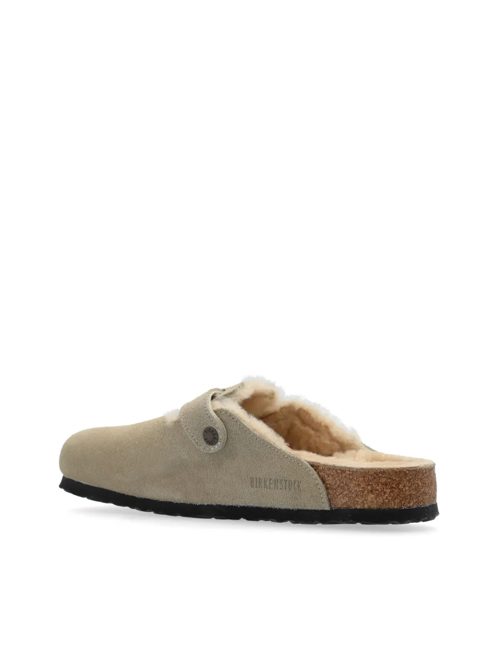 Tan sandals, front view