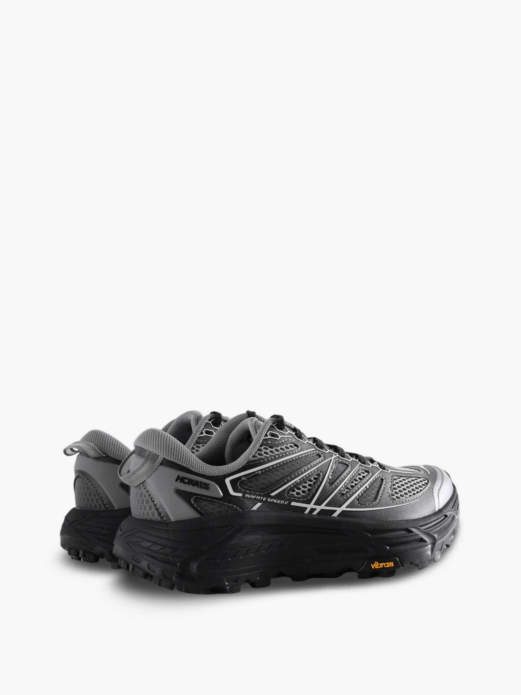 Grey shoes, side view