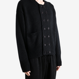 Black knitwear, full body view