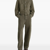 Green shirt, full body view