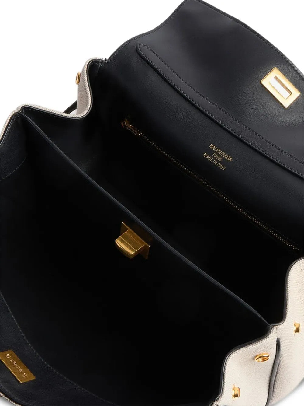 Tan bag, front view