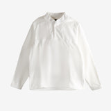 White sweatshirt, front view