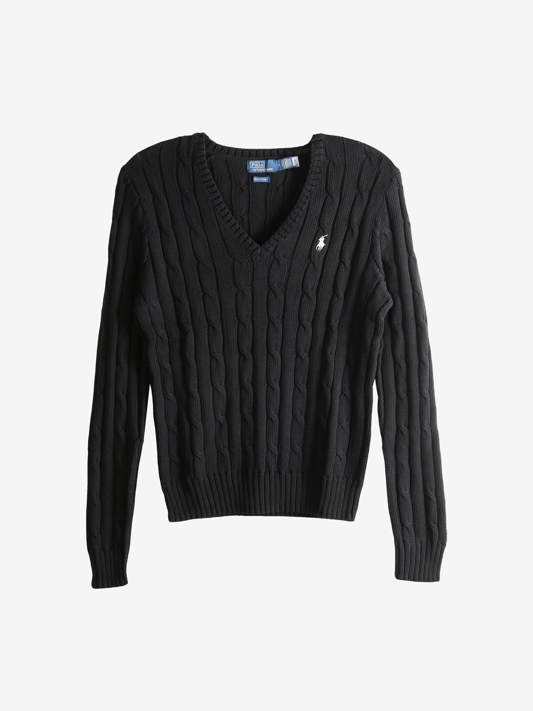 Black pullover, front view