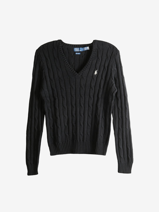 Black pullover, front view