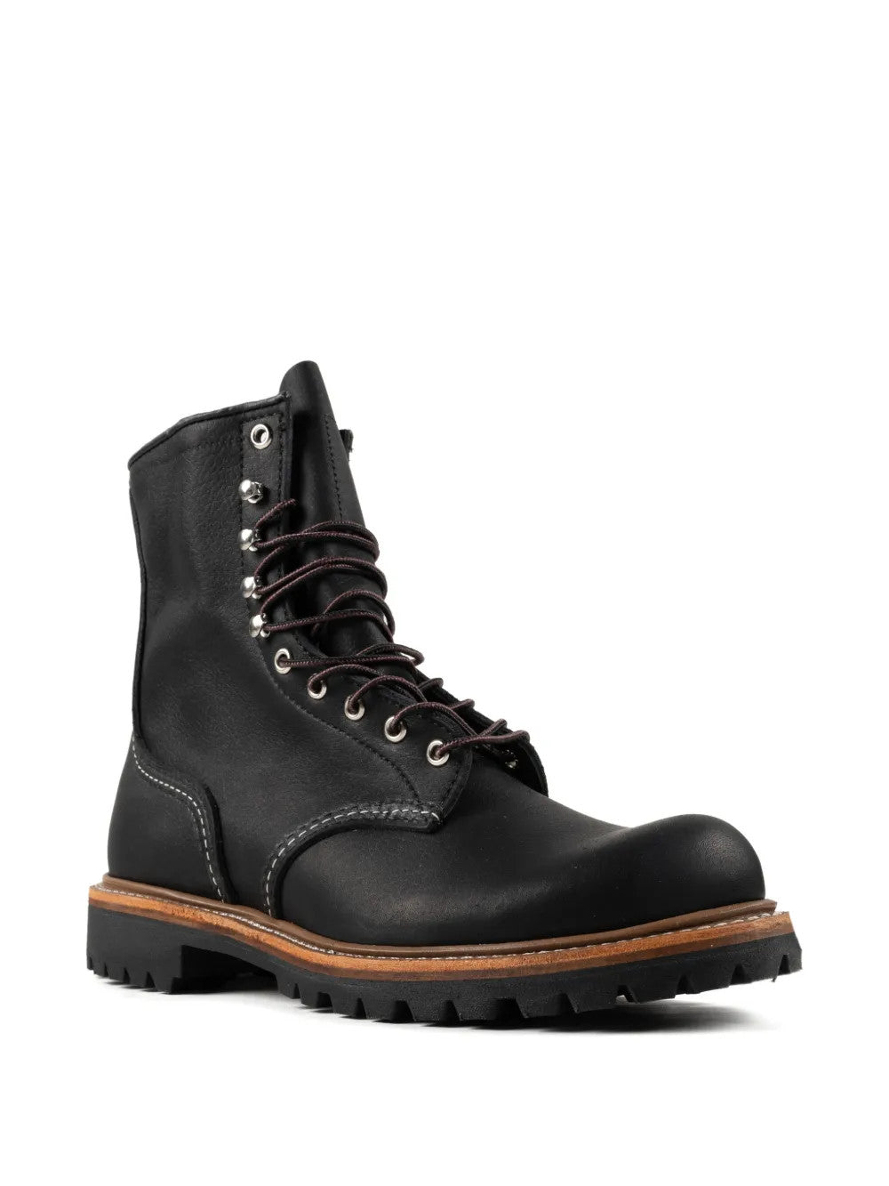 Black boots, front view