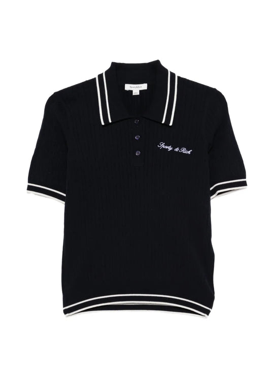 Navy t-shirt, front view
