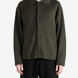 Green knitwear, full body view