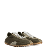 Grey sneakers, side view