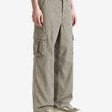 Tan pants, full body view