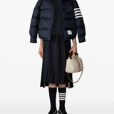 Navy top,full body view