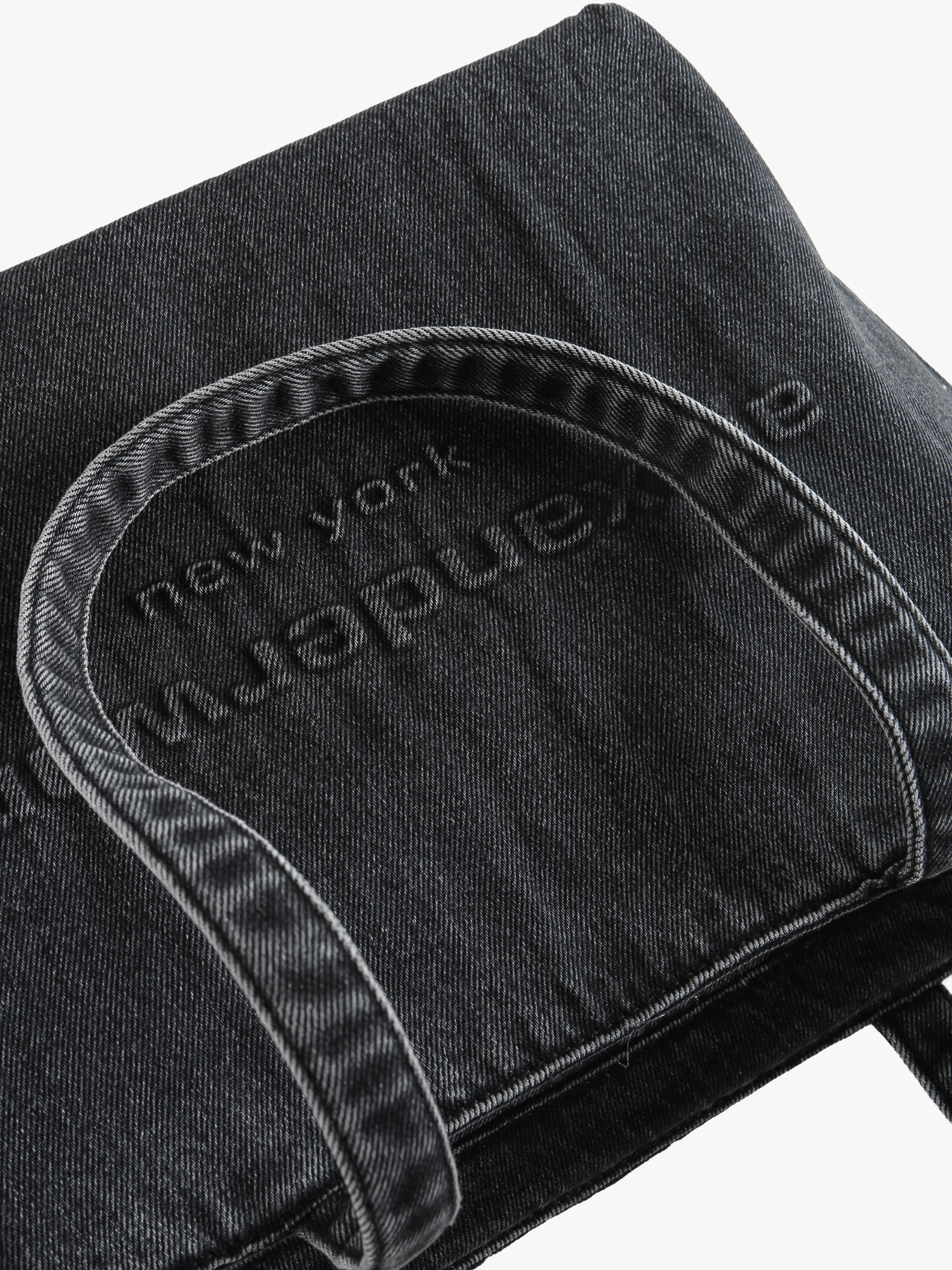 Close up of Black bag, showing detail
