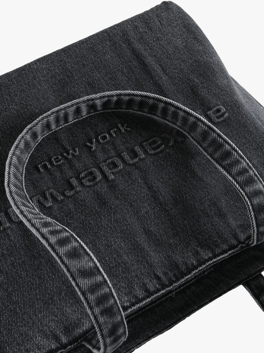 Close up of Black bag, showing detail