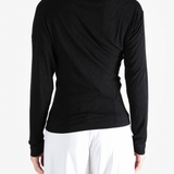 Black top, full body view