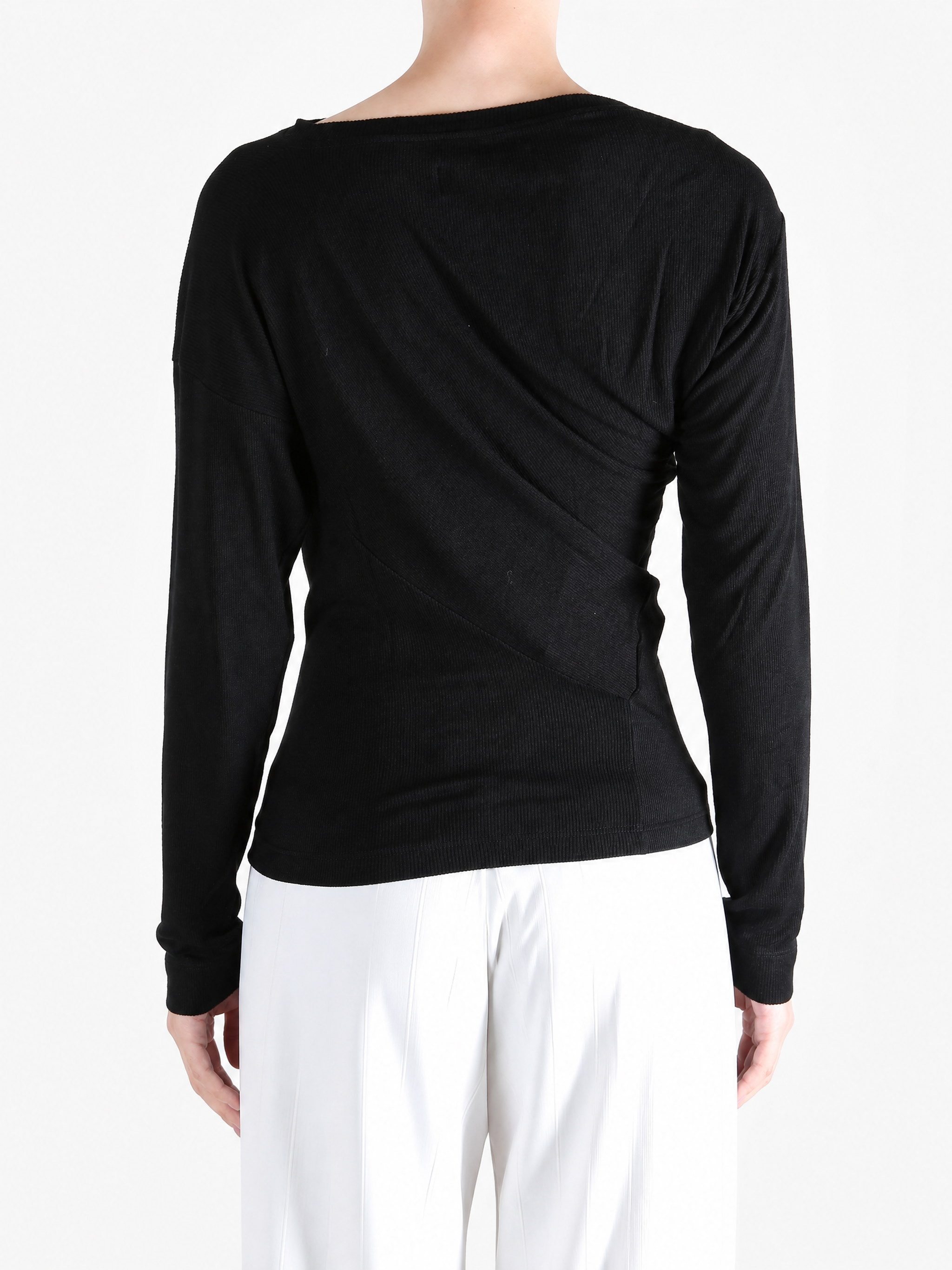 Black top, full body view