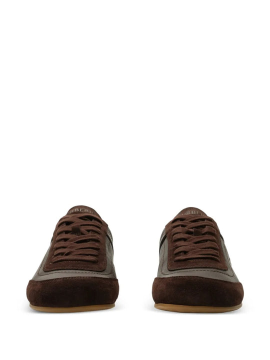 Brown sneaker, side view