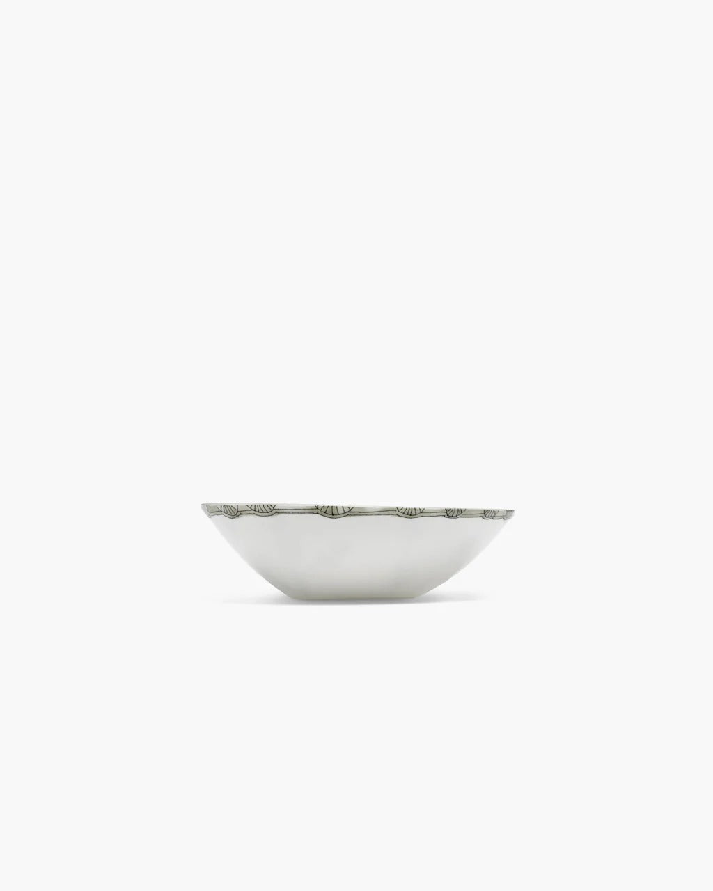 Blue bowl , side view