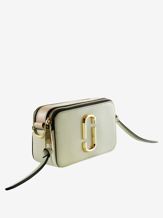 Tan bag, side view