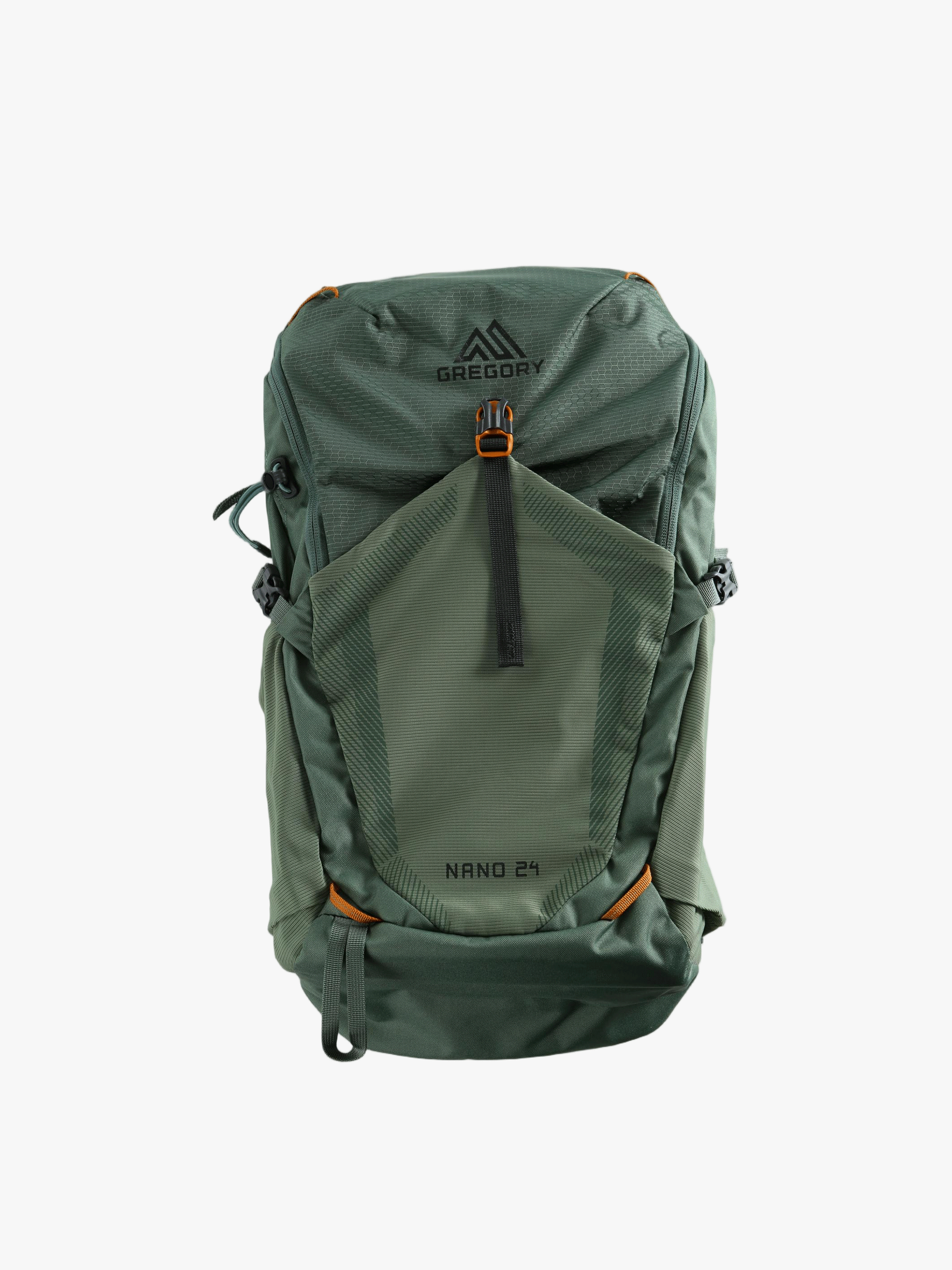 Green bag, front view