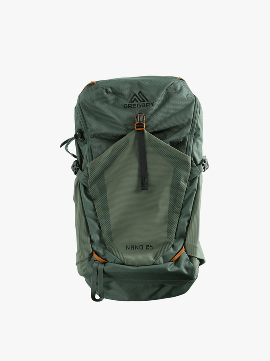 Green bag, front view