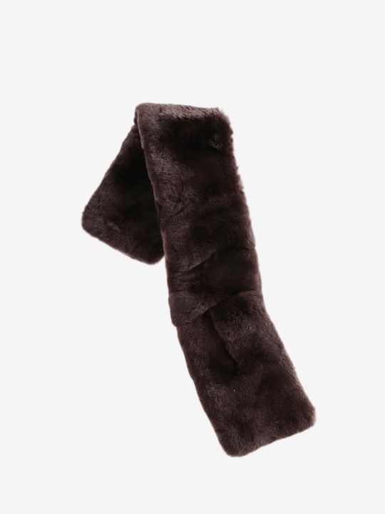 Brown scarf, front view