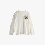 White t-shirt, front view