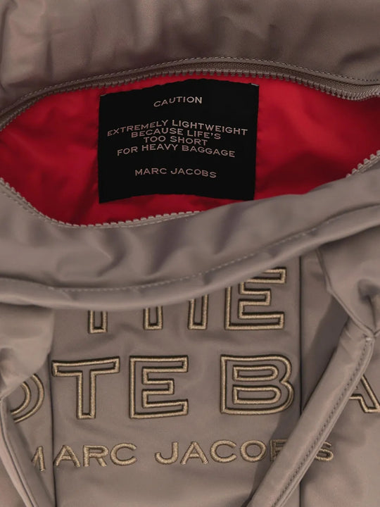 Close up of Grey bag, showing detail