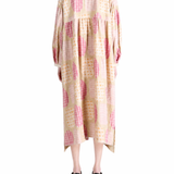 Tan dress, full body view