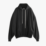 Black sweats-hoodies, front view