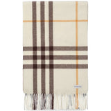 Tan scarf, front view