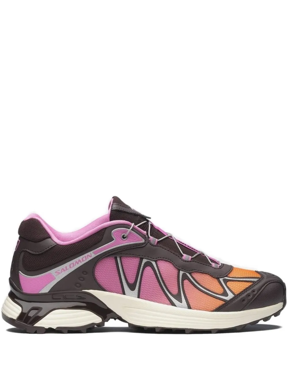 Brown sneakers, front view