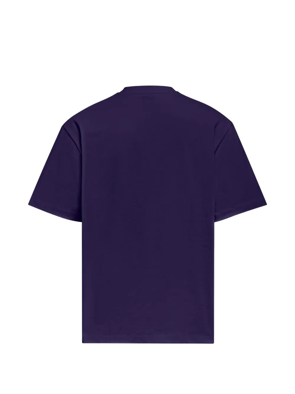 Navy tee, back view