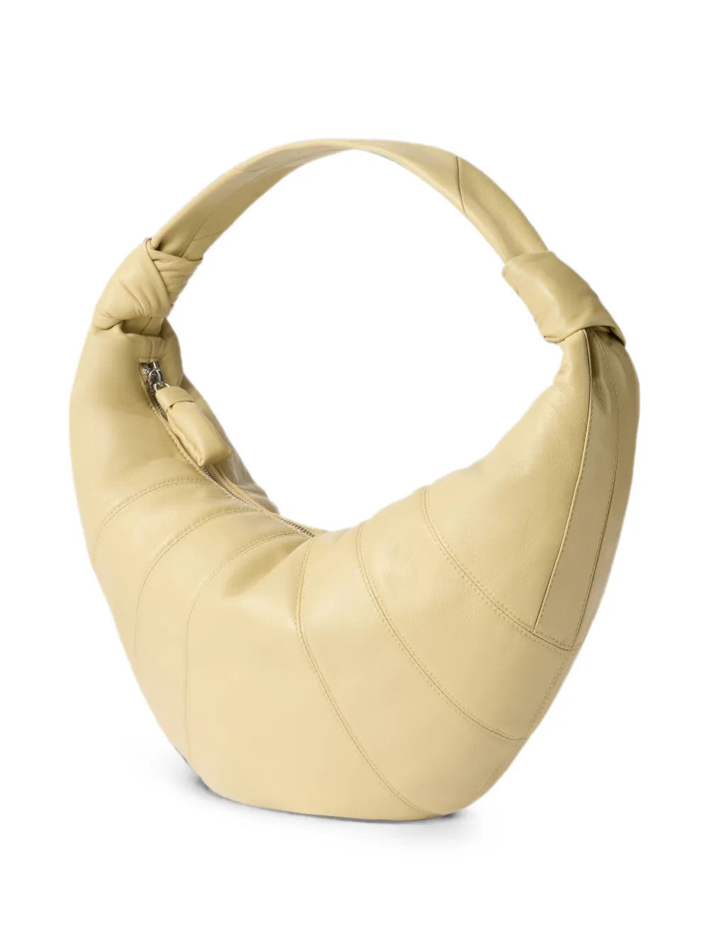 Tan bag, front view