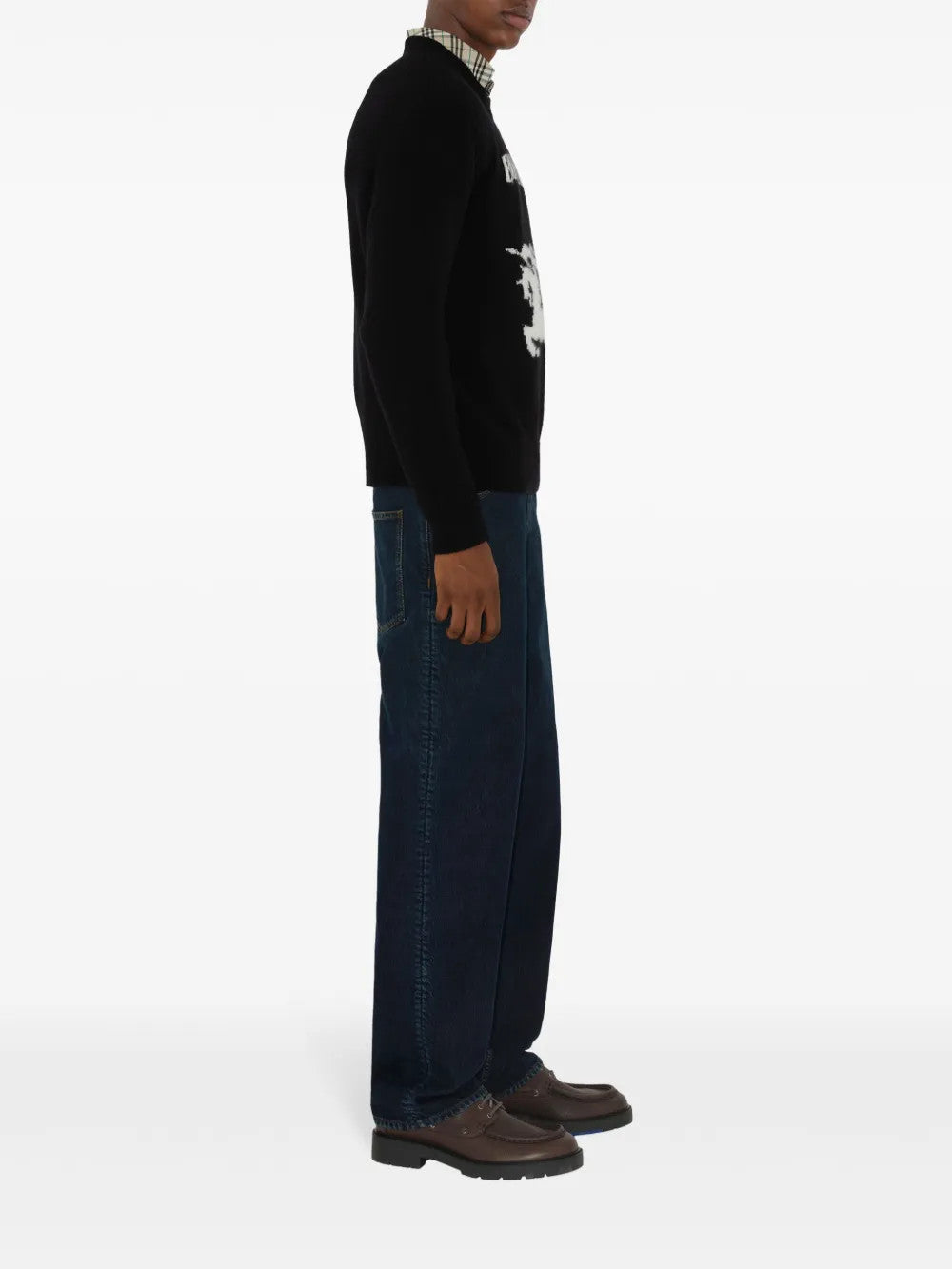 Black top, full body view