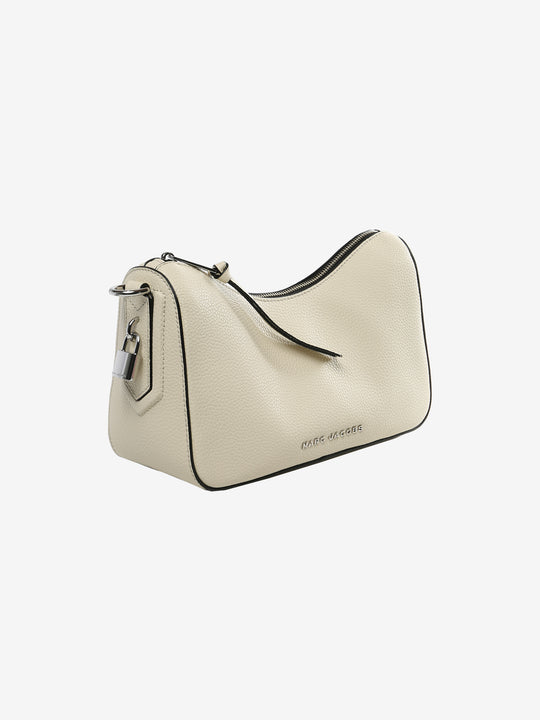 Tan bag, side view