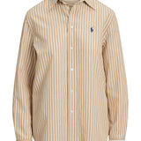 Tan shirt, front view