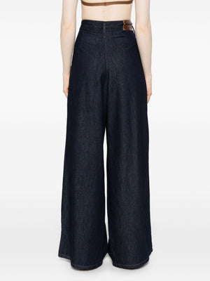 DRIES VAN NOTEN - Women Pleated Wide-Leg Pants