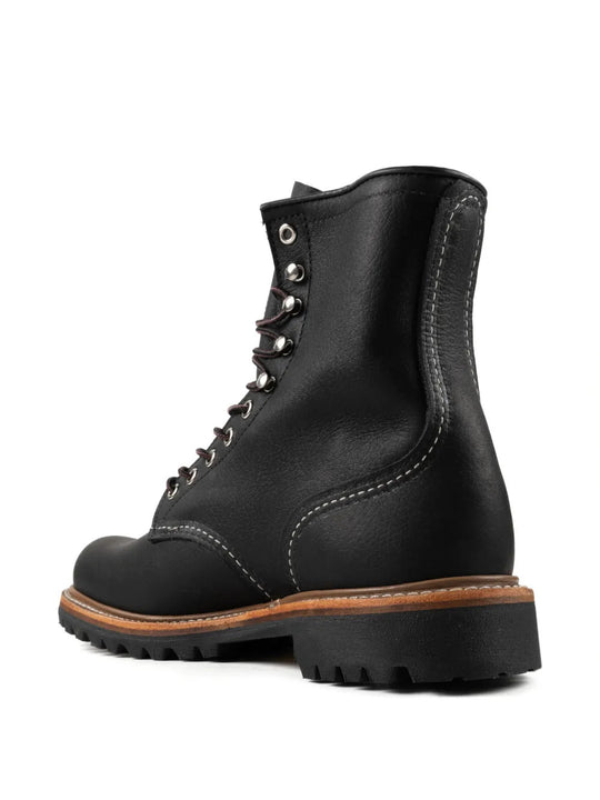 Black boots, side view