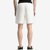 White shorts, full body view