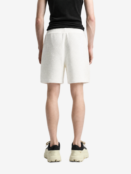 White shorts, full body view