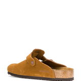 Brown sandals, side view