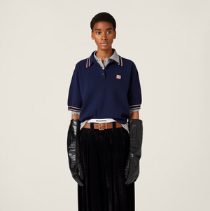 MIU MIU - Women Wool And Cashmere Polo Sweater