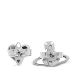 Grey Earrings,back view